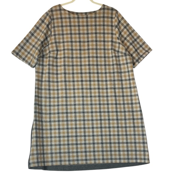 J. Jill Dresses & Skirts - J. Jill Plaid Short Sleeve Dress multi media Sz 2X